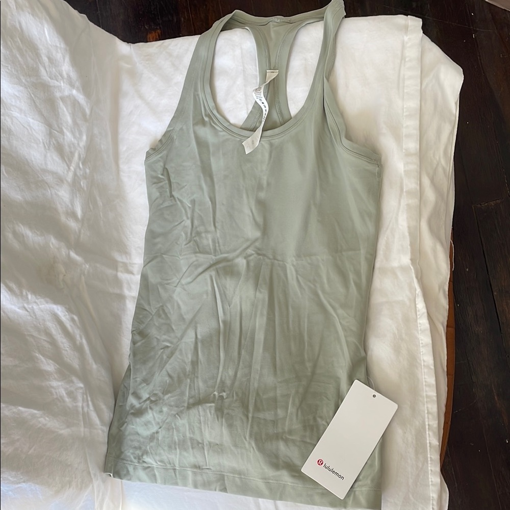 NWT Lululemon Nulu Cool Racerback Tank Sage Green